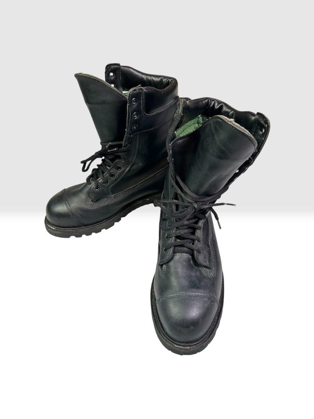 Black Diamond Firefighter Boots Steel Toe Vibram Mens 8.5W Womens 9.5W Tactical